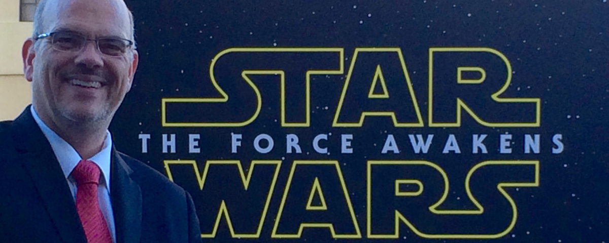 Dr George Gauthier at the Star Wars Premier